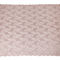 Blush Pink Floral Sheer Designer Synthetic Lace Fabric Elegant Soft Floral Lace Pattern Fabric 110 Cms Width Indonesia Origin-D28530