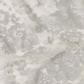 Ivory White Floral Sheer Designer Synthetic Lace Fabric Elegant Soft Floral Lace Pattern Fabric 110 Cms Width Indonesia Origin-D28532