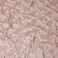 Peach Pink Floral Sheer Designer Synthetic Lace Fabric Elegant Soft Floral Lace Pattern Fabric 110 Cms Width Indonesia Origin-D28533