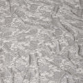 Silver Grey Floral Sheer Designer Synthetic Lace Fabric Elegant Soft Lace Pattern Fabric 110 Cms Width Indonesia Origin-D28529