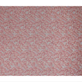 Dusty Rose Vintage Damask Floral Print Synthetic Crepe Fabric, 110 Cms Width, Made in India-D28295