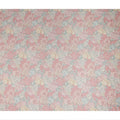 Blush Pink Vintage Peony Floral Print Synthetic Crepe Fabric, 110 Cms Width, Made in India-D28298