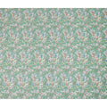 Mint Green Floral Printed Cotton Satin Fabric 110 Cms Width Soft Smooth Lustrous Dress Material India-D27962 Regal Fabrics