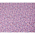 Pink Floral Printed Cotton Satin Fabric 110 Cms Width Soft Smooth Lustrous Dress Material India-D27955 Regal Fabrics