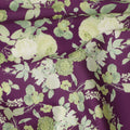 Purple Floral Printed Cotton Lawn Fabric 110 Cms Width Soft Lightweight Breathable Dress Material India-D27949 Regal Fabrics