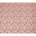 Peach Pink Vintage Floral Print Cotton Satin Fabric, Elegant Rose Blossom Botanical Pattern Smooth Cotton Satin Material for Apparel Sewing Dressmaking, 110 Cms Width, Made In India-D28451 - Regal Fabrics