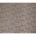 Sage Green Multicolor Paisley Floral Printed Cotton Satin Fabric 110 Cms Width Smooth Lustrous Dress Material India-D28060