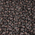 Dark Brown Multicolor Paisley Floral Printed Cotton Satin Fabric 110 Cms Width Smooth Lustrous Dress Material India-D28061