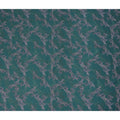 Teal Green Paisley Ornamental Printed Cotton Satin Fabric 110 Cms Width Smooth Lustrous Dressmaking Craft Material India-D28055