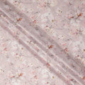 Blush Pink Watercolor Floral Print Cotton Satin Fabric, Elegant Soft Botanical Blossom Pattern Smooth Cotton Satin Material for Apparel Sewing Dressmaking, 110 Cms Width, Made In India-D28454 - Regal Fabrics