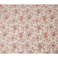Cream Floral Printed Cotton Satin Fabric 110 Cms Width Soft Smooth Lustrous Dress Material India-D27961 Regal Fabrics