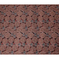Rust Maroon Paisley Coin Printed Cotton Satin Fabric 110 Cms Width Smooth Soft Dress Material India-D28079