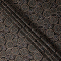 Black Brown Paisley Coin Printed Cotton Satin Fabric 110 Cms Width Smooth Soft Dress Material India-D28077