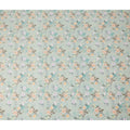 Sage Green Floral Printed Cotton Satin Fabric 110 Cms Width Soft Smooth Lustrous Dress Material India-D27959 Regal Fabrics