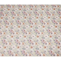 Cream Pastel Floral Blossom Printed Cotton Voile Fabric 150 Cms Width Lightweight Soft Dressmaking Craft Material India-D28051