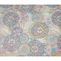 Multicolor Mandala Floral Circular Printed Cotton Voile Fabric 150 Cms Width Lightweight Soft Dressmaking Craft Material India-D28040