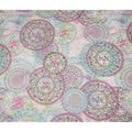Multicolor Floral Paisley Mandala Printed Cotton Voile Fabric 150 Cms Width Lightweight Soft Dressmaking Craft Material India-D28038