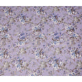 Lavender Blue Vintage Floral Rose Printed Cotton Voile Fabric 150 Cms Width Lightweight Soft Dressmaking Craft Material India-D28042