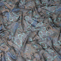 Dark Grey Multicolor Paisley Floral Printed Cotton Voile Fabric Soft Lightweight Breathable Dressmaking Craft Fabric 150 Cms Width Indian Origin-D28630 Regal Fabrics