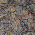 Dark Charcoal Multicolor Paisley Floral Printed Cotton Voile Fabric Soft Lightweight Breathable Dressmaking Craft Fabric 150 Cms Width Indian Origin-D28631 Regal Fabrics