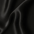 Black Plain Silk Satin Fabric 110cm | Chinese