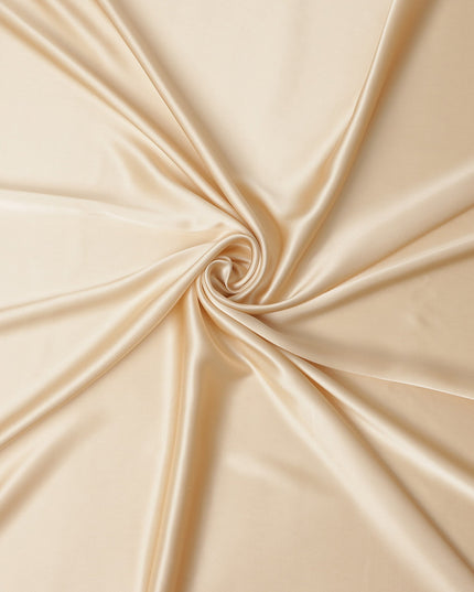 Beige Plain Silk Satin Fabric 110cm | Chinese
