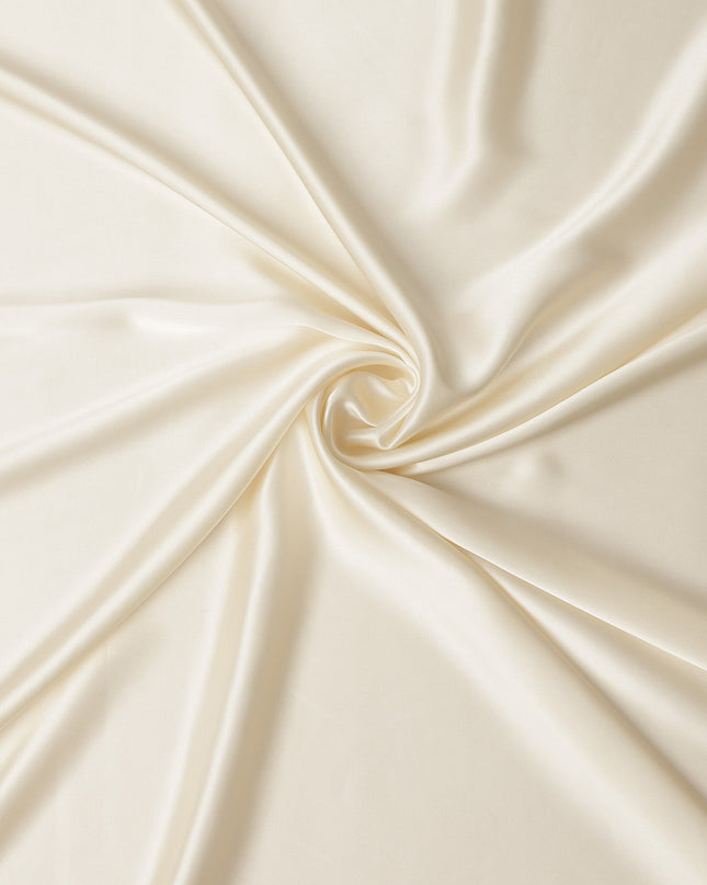 Ivory White Silk Satin Fabric 110cm