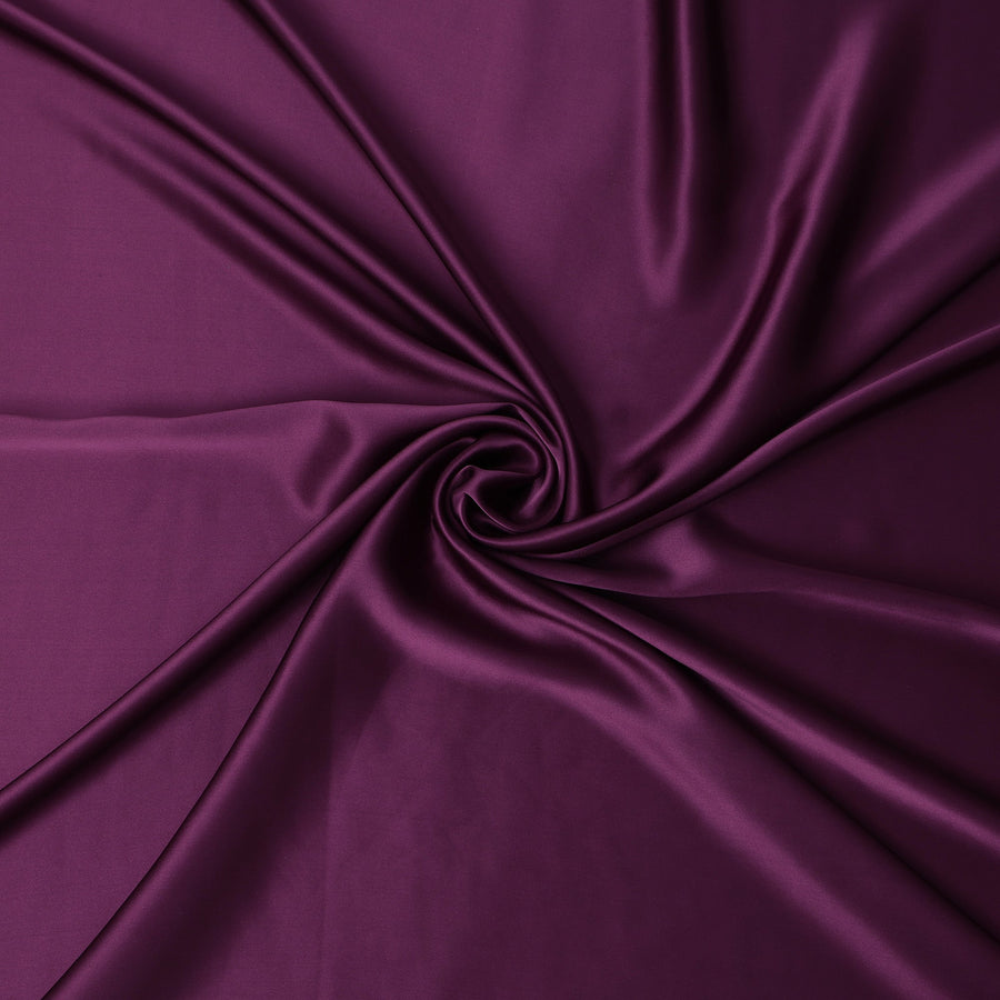 Purple Plain Silk Satin Fabric 110cm | Chinese