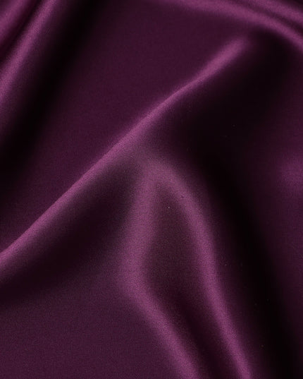 Purple Plain Silk Satin Fabric 110cm | Chinese