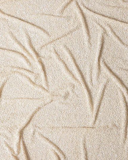 Ivory Beige Silk Georgette Sequin Fabric 110cm
