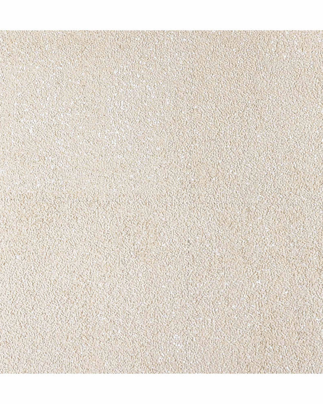 Ivory Beige Silk Georgette Sequin Fabric 110cm