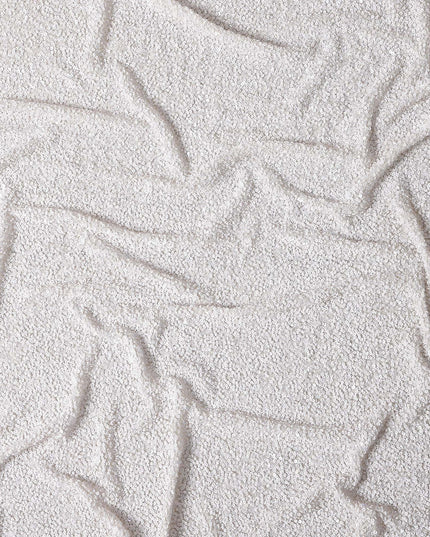 Ivory White Silk Georgette Sequin Fabric 110cm