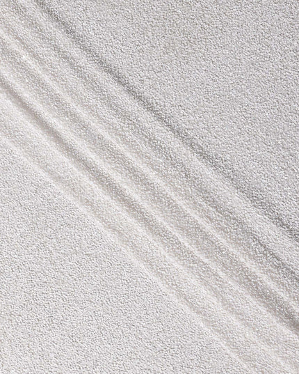 Ivory White Silk Georgette Sequin Fabric 110cm