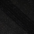 Ebony Black Silk Georgette Sequin Fabric 110cm