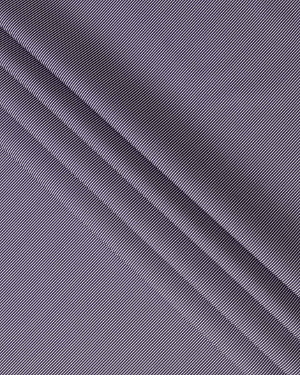 Purple Micro Stripe Pattern Premium Pure Italian 100% Cotton Shirting Fabric Soft Breathable Fine Woven Luxury Shirt Material Tailoring Fabric 150 Cms Width Italy Origin-D28493 - Regal Fabrics