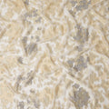 Cream Gold Floral French Silk Chiffon Fransawi Garbasaar