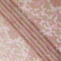 Pink Gold Floral French Silk Chiffon Fransawi Garbasaar