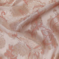Blush Pink Floral French Silk Chiffon Fransawi Garbasaar