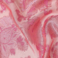 Pink Paisley French Silk Chiffon Fransawi Garbasaar