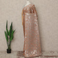 Champagne Copper Metallic French Chiffon Saree 5.5 Meters Length 110 Cms Width Lightweight Printed Elegant Party Wear Soft Flowy Fabric Premium Quality Without Blouse Piece-D28720 Regal Fabrics