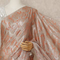 Champagne Copper Metallic French Chiffon Saree 5.5 Meters Length 110 Cms Width Lightweight Printed Elegant Party Wear Soft Flowy Fabric Premium Quality Without Blouse Piece-D28720 Regal Fabrics