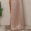 Champagne Copper Metallic French Chiffon Saree 5.5 Meters Length 110 Cms Width Lightweight Printed Elegant Party Wear Soft Flowy Fabric Premium Quality Without Blouse Piece-D28720 Regal Fabrics
