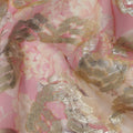 Blush Rose Gold Ribbon Pure Silk Chiffon 140cm