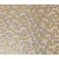 Mustard Gold Ribbon Floral Pure Silk Chiffon 140cm