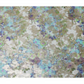 Meadow Green Multicolor Floral Pure Silk Chiffon 140cm
