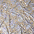 Aqua Teal Multicolor Floral Pure Silk Crepe 140cm