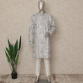 Grey Cotton Men's Kurta Pajama - D29323