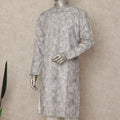 Grey Cotton Men's Kurta Pajama - D29323