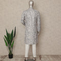 Grey Cotton Men's Kurta Pajama - D29323