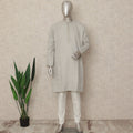 Grey Banarsi Silk Men's Kurta Pajama - D29284